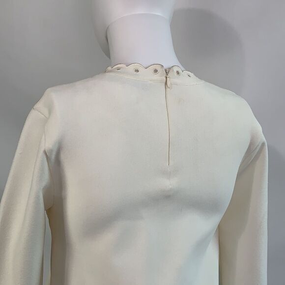 Valentino cream high neck open front top - Picture 6 of 8